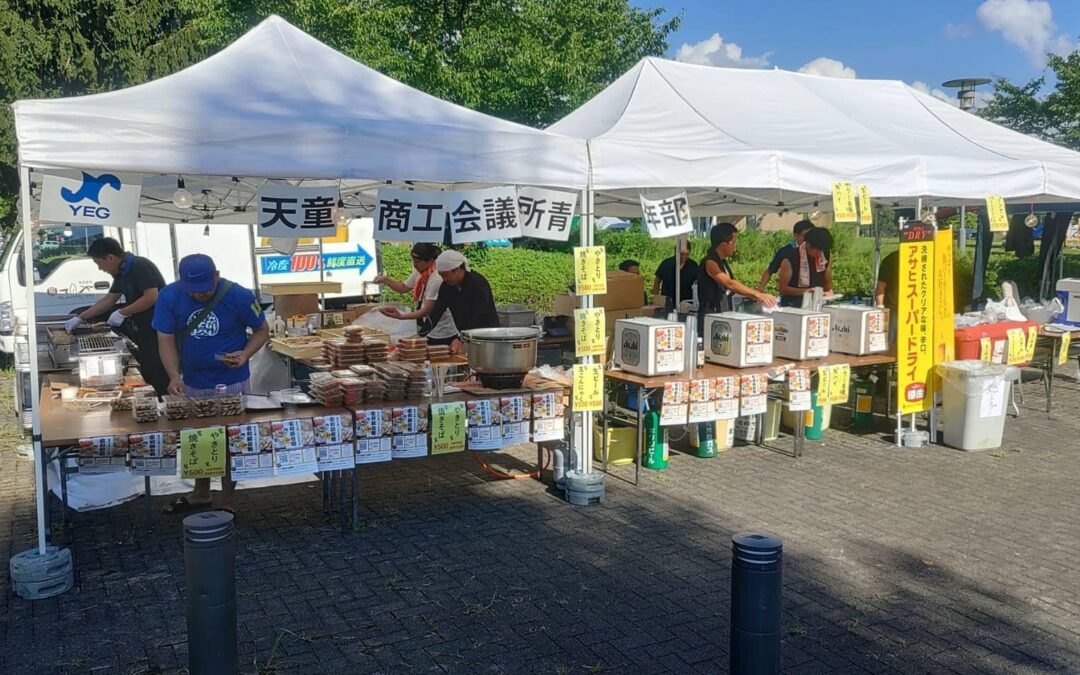 天童夏祭りにて飲食ブース出店